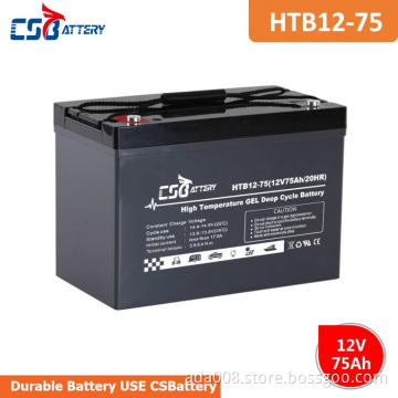 CSBattery 12V75Ah High Temperature Long Life Deep Cycle GEL Battery
